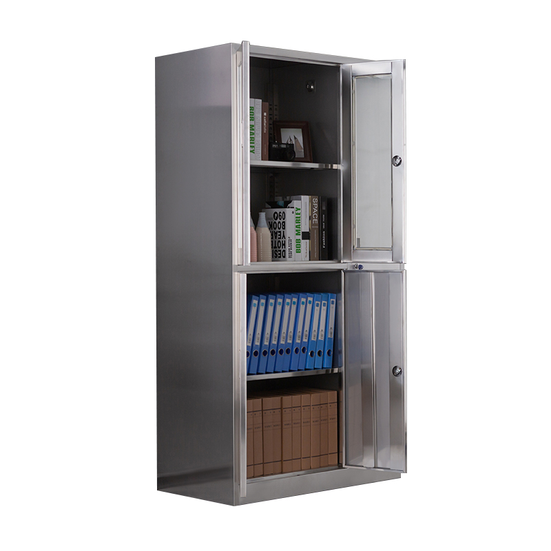 5 portas armários de aço inoxidável