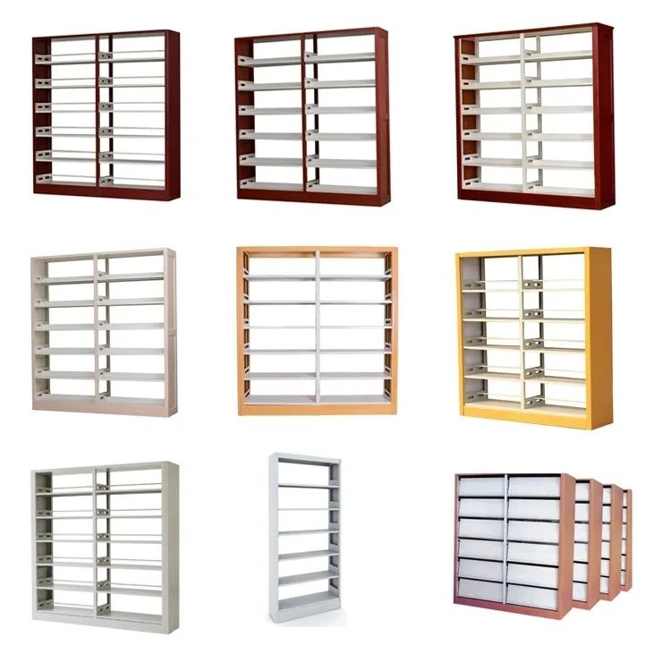Livra da biblioteca Modern Wall White Biblioteca Metal Frame Bonsshelves