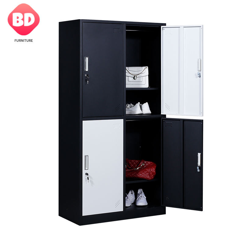 Lockers Gym New Design Locker 9 Door Roupas Armazenamento de aço Armário de metal colorido de metal colorido