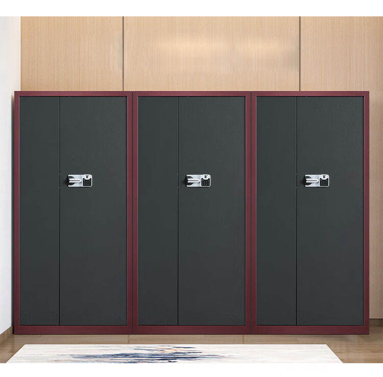 Luxo Villa Sala de estar Armazenamento de armário de aço inoxidável Cabinetes de vinho fortes de caixa forte