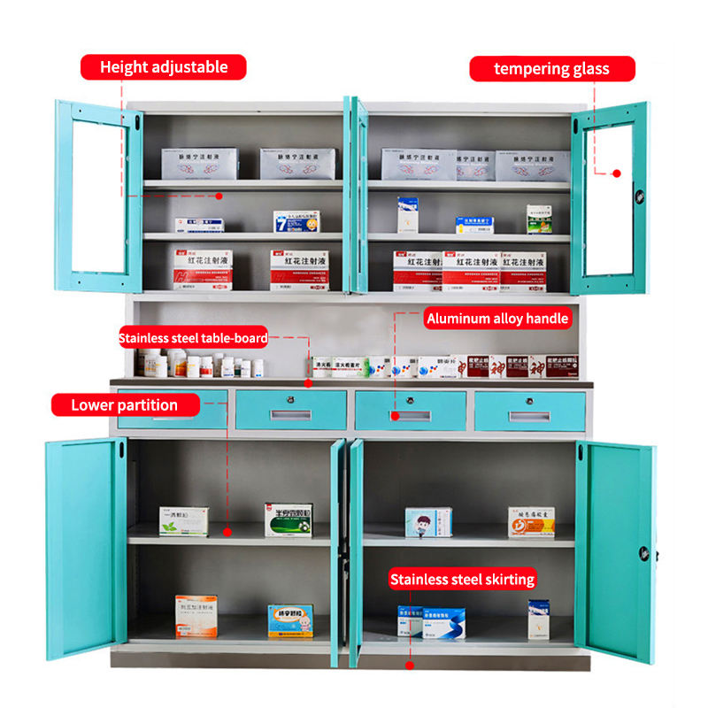 Armário de armazenamento de reagente químico de laboratório Gabinete de armazenamento de medicamentos para hospital para hospital e laboratório