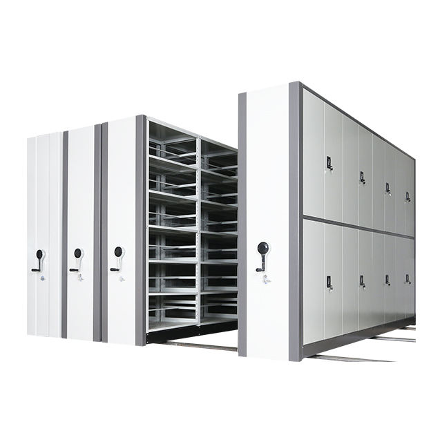 Metal Library Selving System Selves Selves Compactor Mobile com faixa