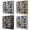 Livro de metal prateleira black metal 6 prateleiras biblioteca usada armazenamento rack rack bookcase book prateleira