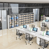 2 portas Metal Environmental Arquivo Gabinete, armário de arquivo de aço ajustável com porta de vidro, design de documentos de design deslizante Gabinete