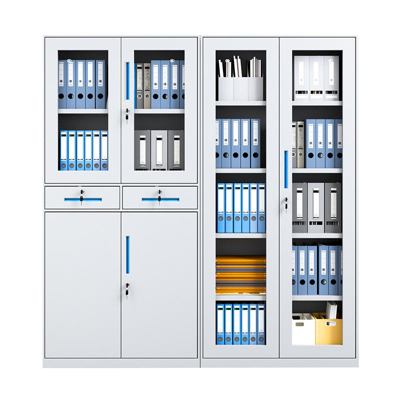Gabinete de arquivamento vertical de metal de 2 portas para escritório e escola, armário de arquivamento de armazenamento de aço, gabinete de armazenamento de documentos de alta qualidade