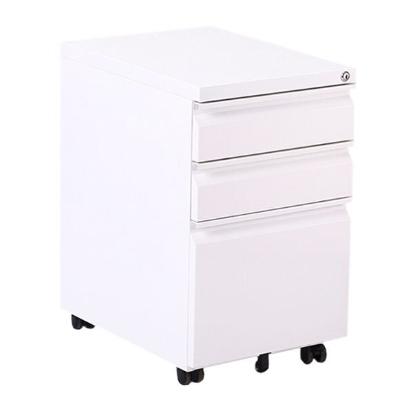 Escritório estável sob a mesa de metal 3 gaveta Arquivo Armário de aço Armário de pedestal Gabinete de pedestal