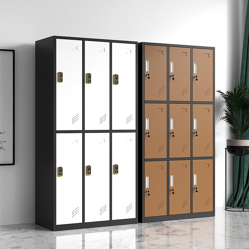 Lockers Gym 6 Door NOVO Design Cor do armário de aço Armário de armazenamento de metal para academia e escritório