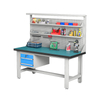 Alta qualidade de 3 gavetas Workbench, bancada de aço metal industrial para laboratório e oficina, bancada antistática com gavetas