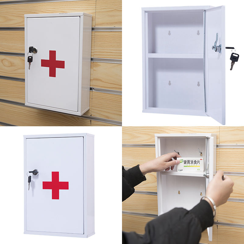 Kit Medical Kit por atacado Medicina de aço de metal de primeiro socorro Caixa de recipiente Mini Hospital Caixa de Medicina Especializada