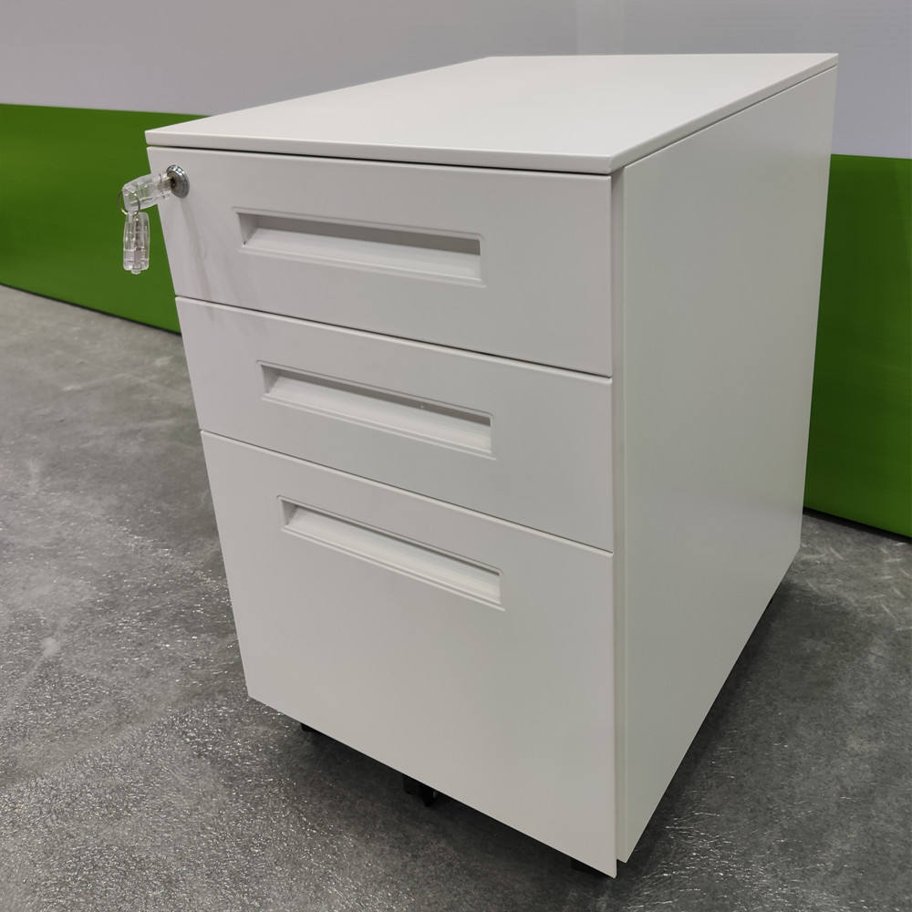 Escritório estável sob a mesa de metal 3 gaveta Arquivo Armário de aço Armário de pedestal Gabinete de pedestal