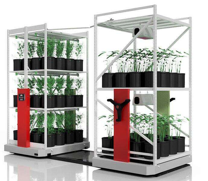 Planta de aço personalizada Sistema de cultivo Rack interno rack móvel multi -camadas vertical estufa s