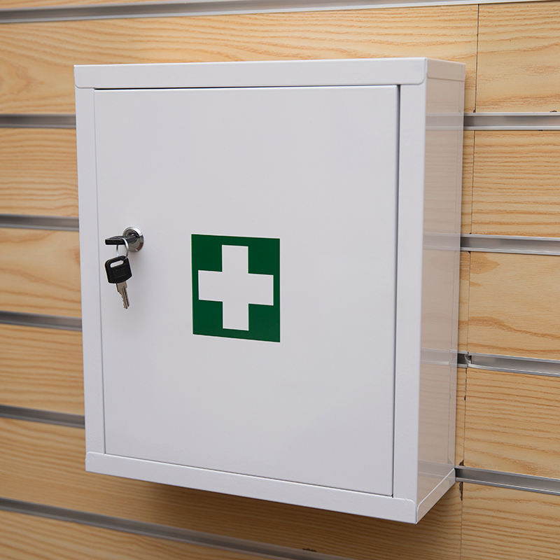 Kit Medical Kit por atacado Medicina de aço de metal de primeiro socorro Caixa de recipiente Mini Hospital Caixa de Medicina Especializada