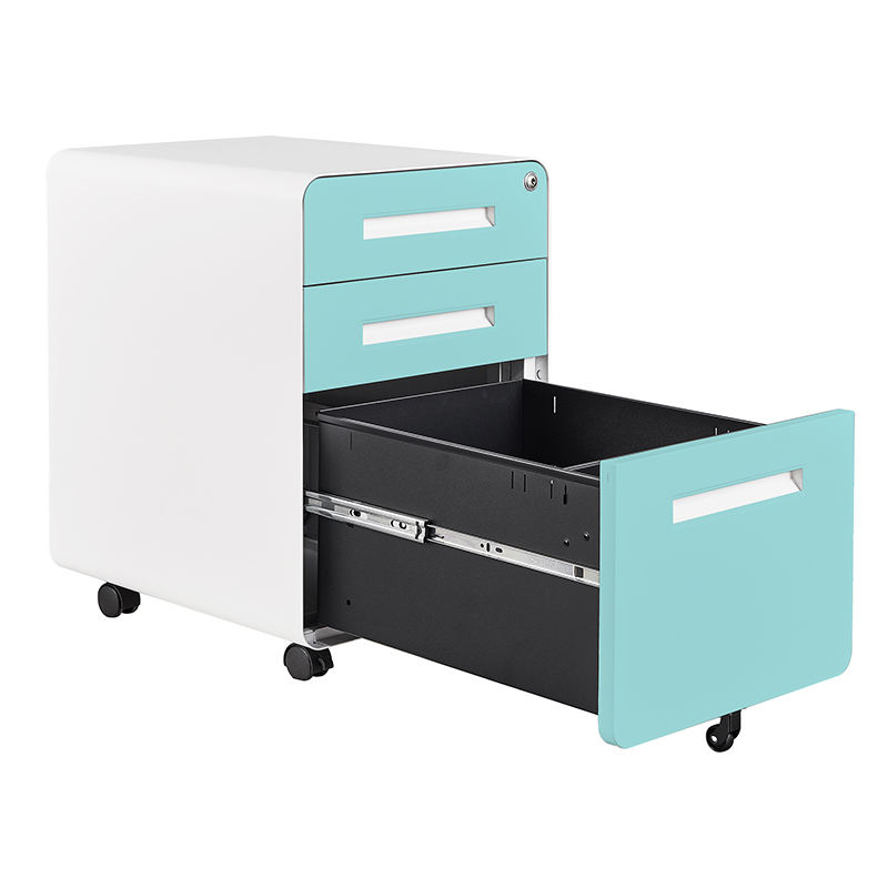 Gabinete de arquivo Pequenos gavetas de metal movetável gabinete