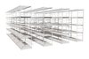 Planta de aço personalizada Sistema de cultivo Rack interno rack móvel multi -camadas vertical estufa s