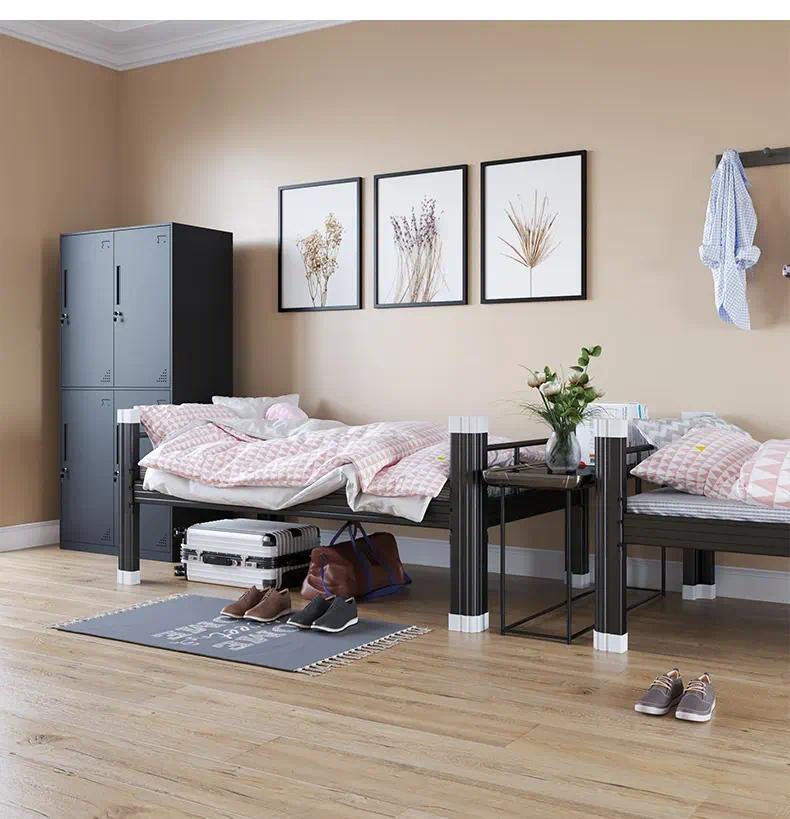 Camas de metal Cama de estrutura de metal forte com tamanho personalizado