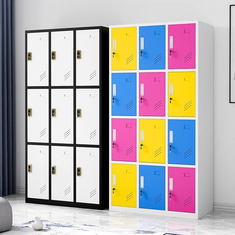 Fábrica direta colorida de 6 portas armário de aço armário de guarda -roupas de roupas de roupas de roupas de roupas de ginástica