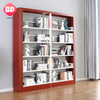 Metal Cheap Bookshelf for Children Classroom Student, Black Double Sudedent New Design Metal Bookshelf for School Library