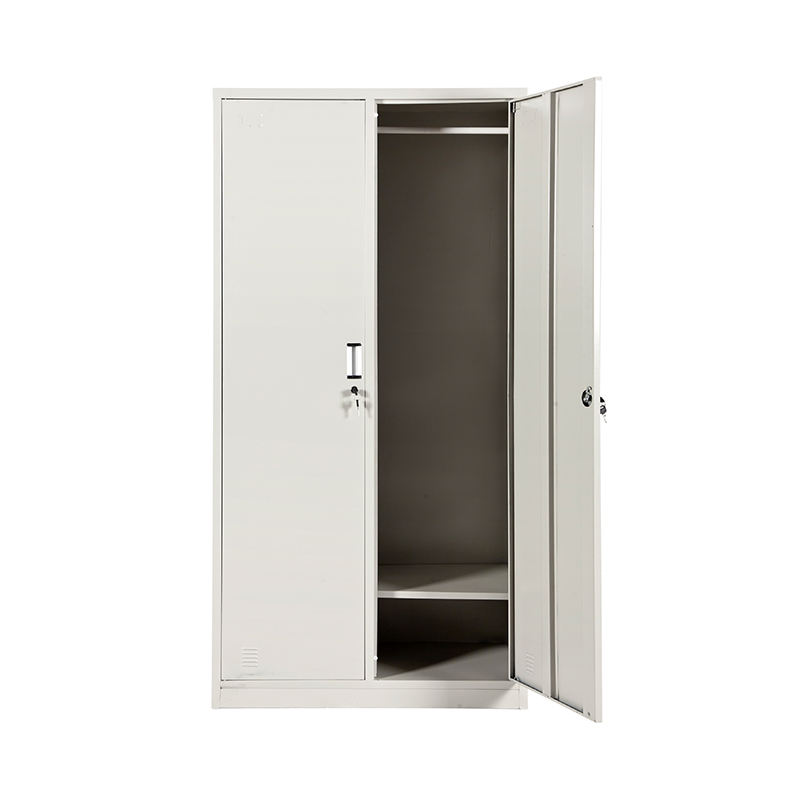 2 portas aço de aço de aço armazenamento de guarda -roupa para escritório e workshop